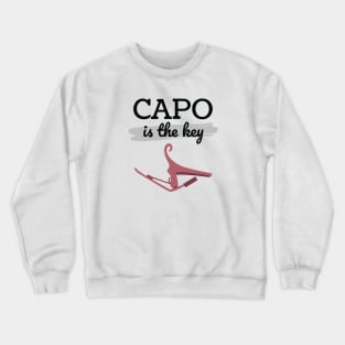 Capo is the Key Rose Gold Capo Light Theme Crewneck Sweatshirt